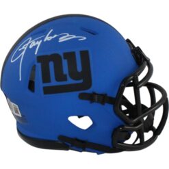 Lawrence Taylor Autographed New York Giants Rave Mini Helmet Beckett W 55039