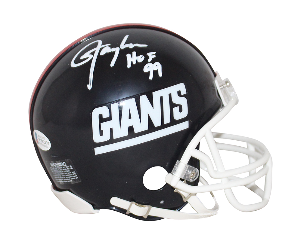 Lawrence Taylor Signed New York Giants 1981-99 TB Mini Helmet Beckett