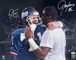 Lawrence Taylor Phil Simms Signed New York Giants 16x20 Photo Beckett
