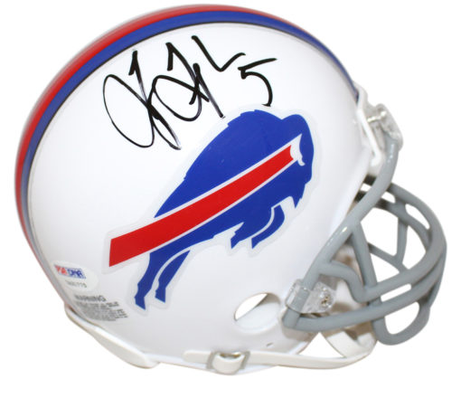 Tyrod Taylor Autographed/Signed Buffalo Bills Mini Helmet PSA 24484