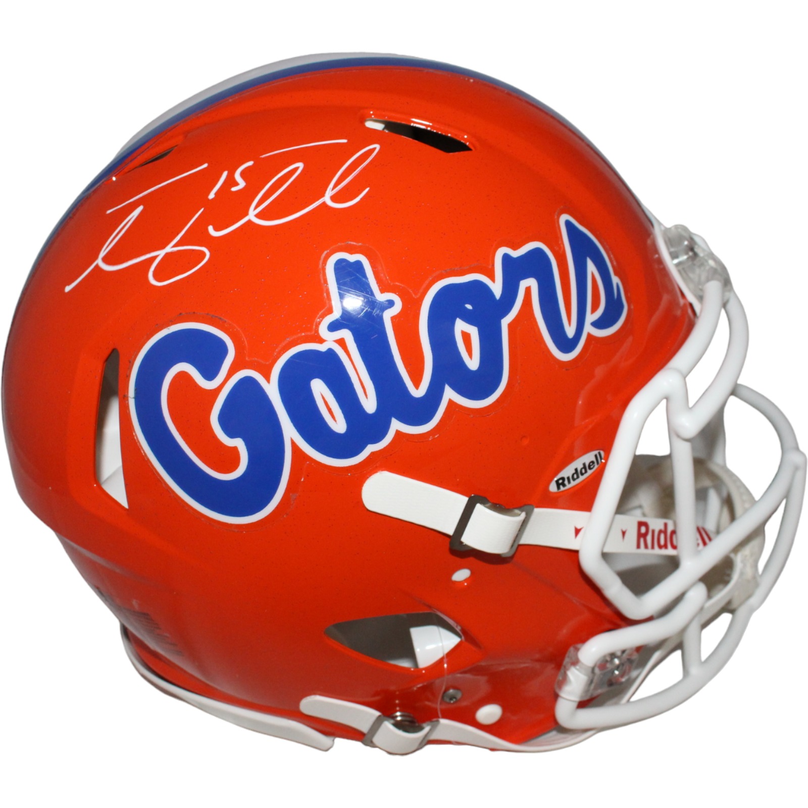 Tim Tebow Signed Florida Gators Authentic Orange Helmet Beckett