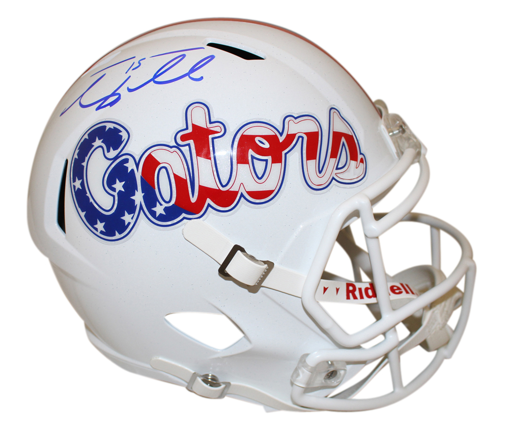 Tim Tebow Signed Florida Gators Stars & Stripes Orange F/S Helmet BAS