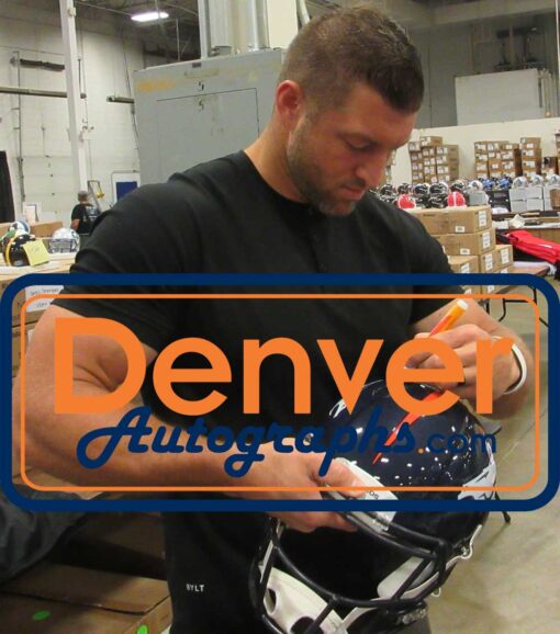 Tim Tebow Autographed Denver Broncos Speed Authentic Helmet BAS