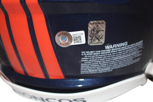 Tim Tebow Autographed Denver Broncos Speed Authentic Helmet BAS