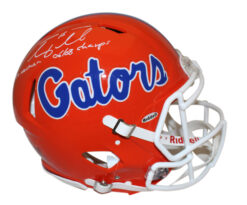Tim Tebow Signed Florida Gators Speed Authentic Helmet w/ 2 insc BAS