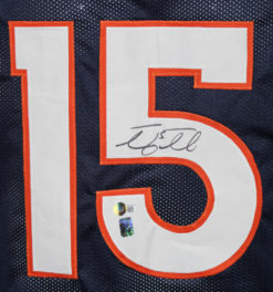 Tim Tebow Autographed/Signed Pro Style Blue XL Jersey Beckett