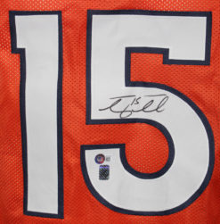 Tim Tebow Autographed/Signed Pro Style Orange XL Jersey Beckett