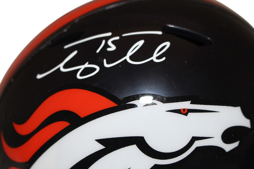 Tim Tebow Autographed Denver Broncos Speed Mini Helmet BAS