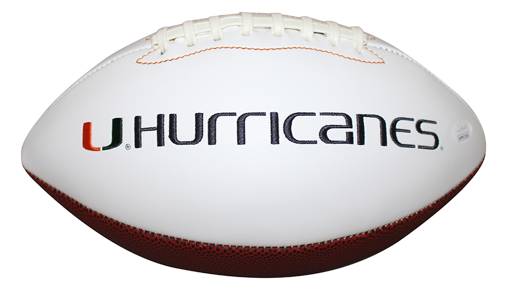 Vinny Testaverde Autographed Miami Hurricanes Logo Football Heisman JSA 27634