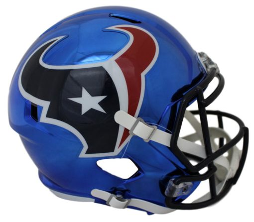 Houston Texans Full Size Chrome Speed Replica Helmet New In Box 18608