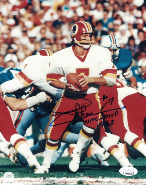 Joe Theismann Autographed Washington Redskins 8x10 Photo NFL MVP JSA 24800