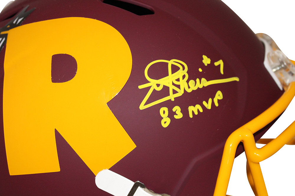 Joe Theismann Autographed Washington Redskins AMP Helmet NFL MVP JSA 28059