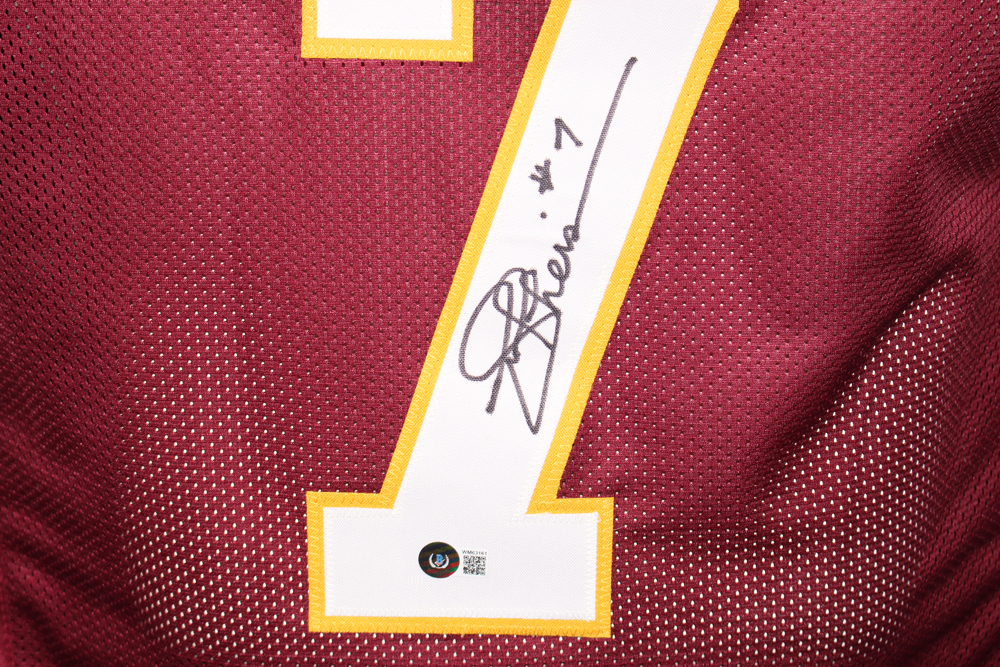 Joe Theismann Autographed/Signed Pro Style Red XL Jersey Beckett