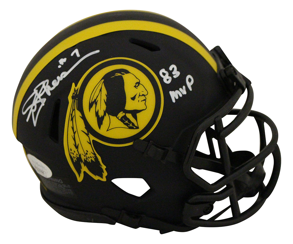 Joe Theismann Signed Washington Redskins Eclipse Mini Helmet NFL MVP JSA 28058