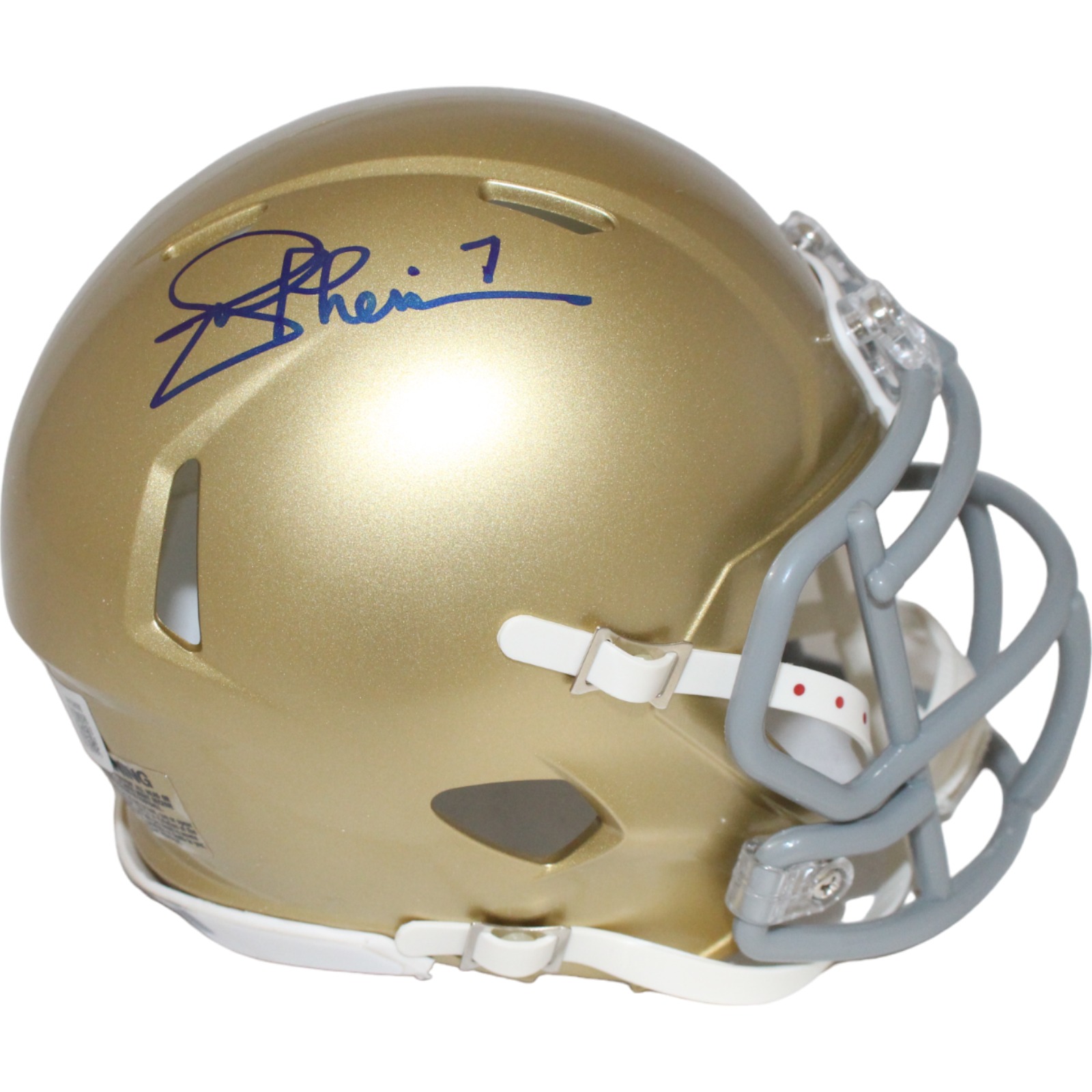 Joe Theismann Signed Notre Dame Fighting Irish Mini Helmet Beckett 