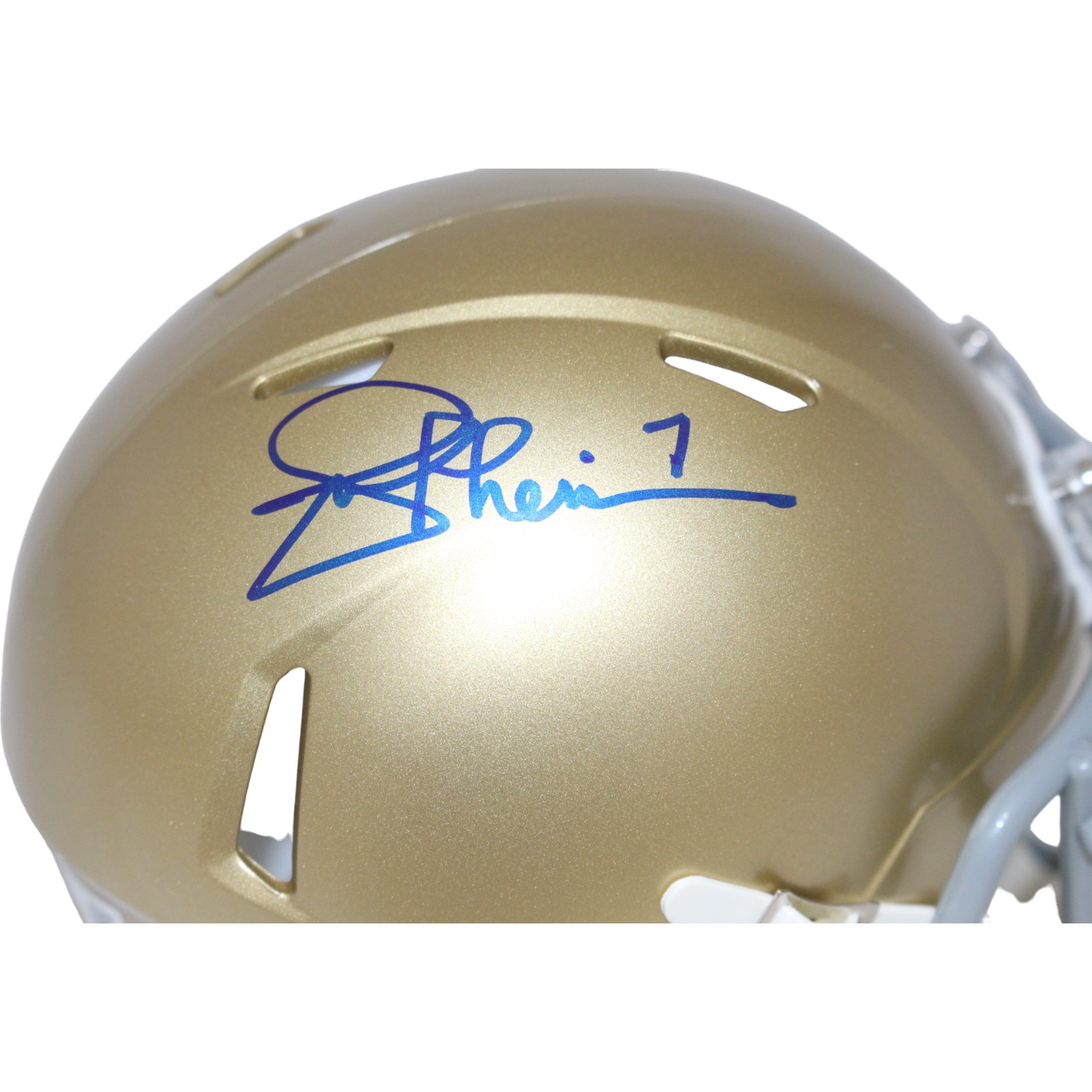 Joe Theismann Signed Notre Dame Fighting Irish Mini Helmet Beckett