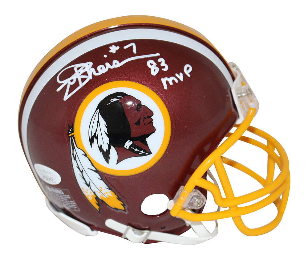 Joe Theismann Autographed Washington Redskins Mini Helmet NFL MVP JSA 28056