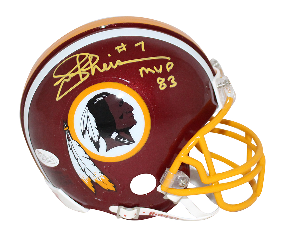 Joe Theismann Autographed Washington Redskins Mini Helmet MVP JSA 32650