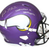 Adam Thielen Signed Minnesota Vikings Authentic Speed Helmet Undrafted BAS 24118