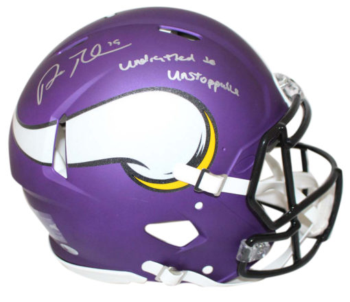 Adam Thielen Signed Minnesota Vikings Authentic Speed Helmet Undrafted BAS 24118