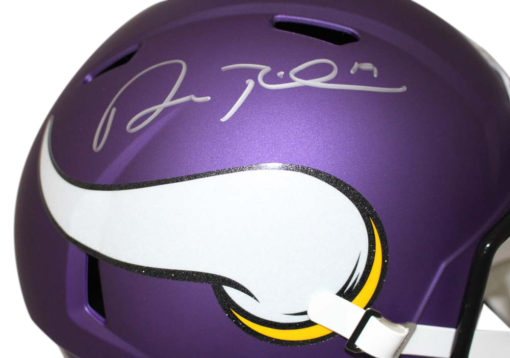 Adam Thielen Autographed Minnesota Vikings Speed Replica Helmet BAS 24121