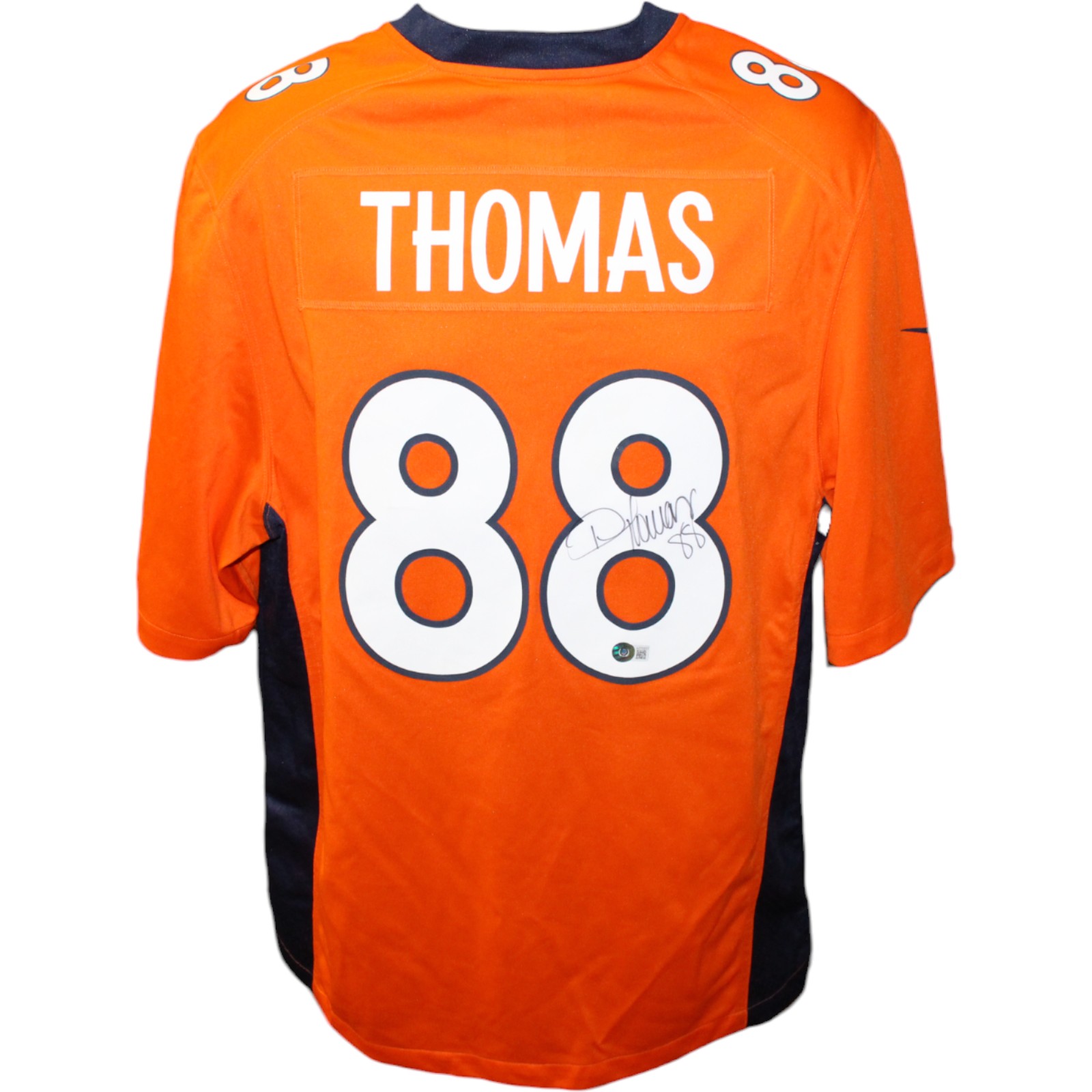 Demaryius Thomas Signed Denver SB XLVIII Nike Orange Jersey BAS
