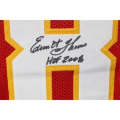 Emmitt Thomas Autographed Pro Style XL Red Jersey HOF Beckett Witness 54293