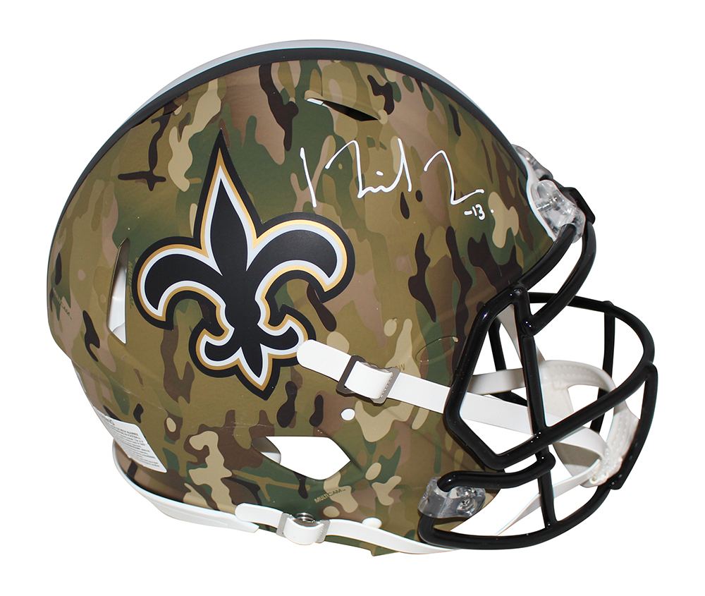 Michael Thomas Signed New Orleans Saints Authentic Camo Helmet BAS