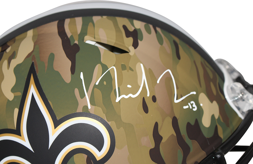 Michael Thomas Signed New Orleans Saints Authentic Camo Helmet BAS