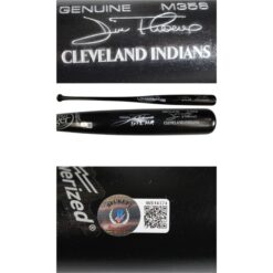 Jim Thome Autographed Cleveland Indians LS Game Model Bat 612 HR Beckett 50160
