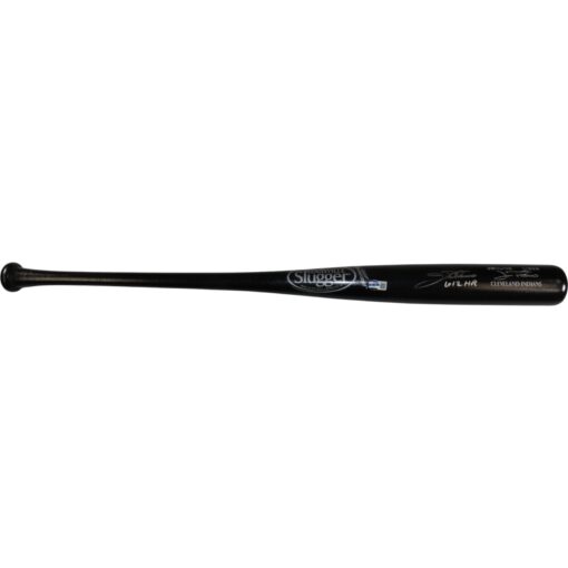 Jim Thome Autographed Cleveland Indians LS Game Model Bat 612 HR Beckett 50160