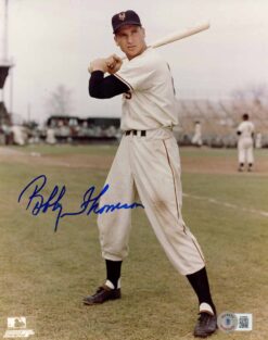 Bobby Thomson Autographed New York Giants 8x10 Photo Beckett 51134