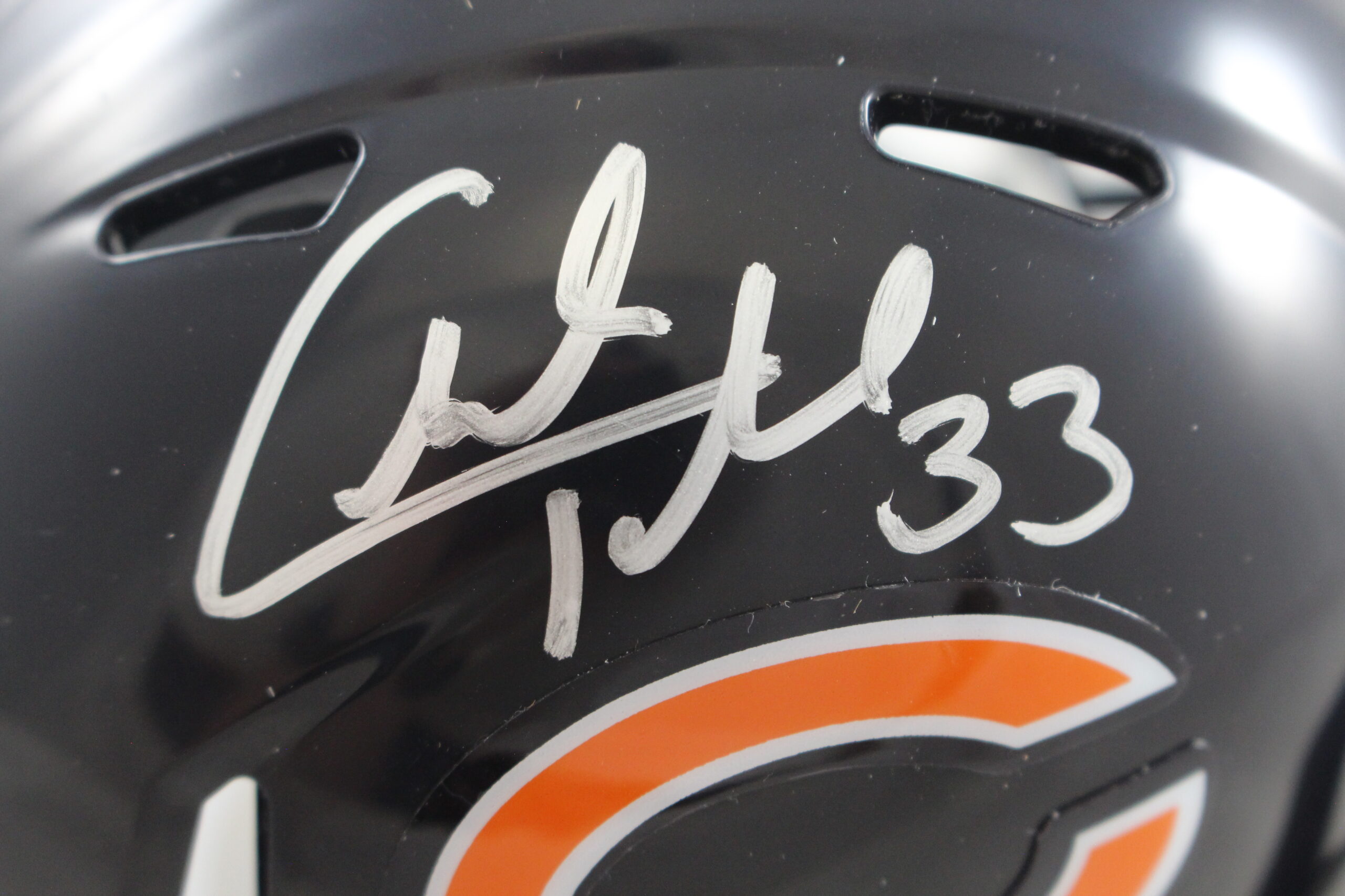 Charles Tillman Autographed Chicago Bears Mini Helmet Beckett Witness 56379 2 Charles Tillman Autographed Chicago Bears Mini Helmet Beckett Witness 56379