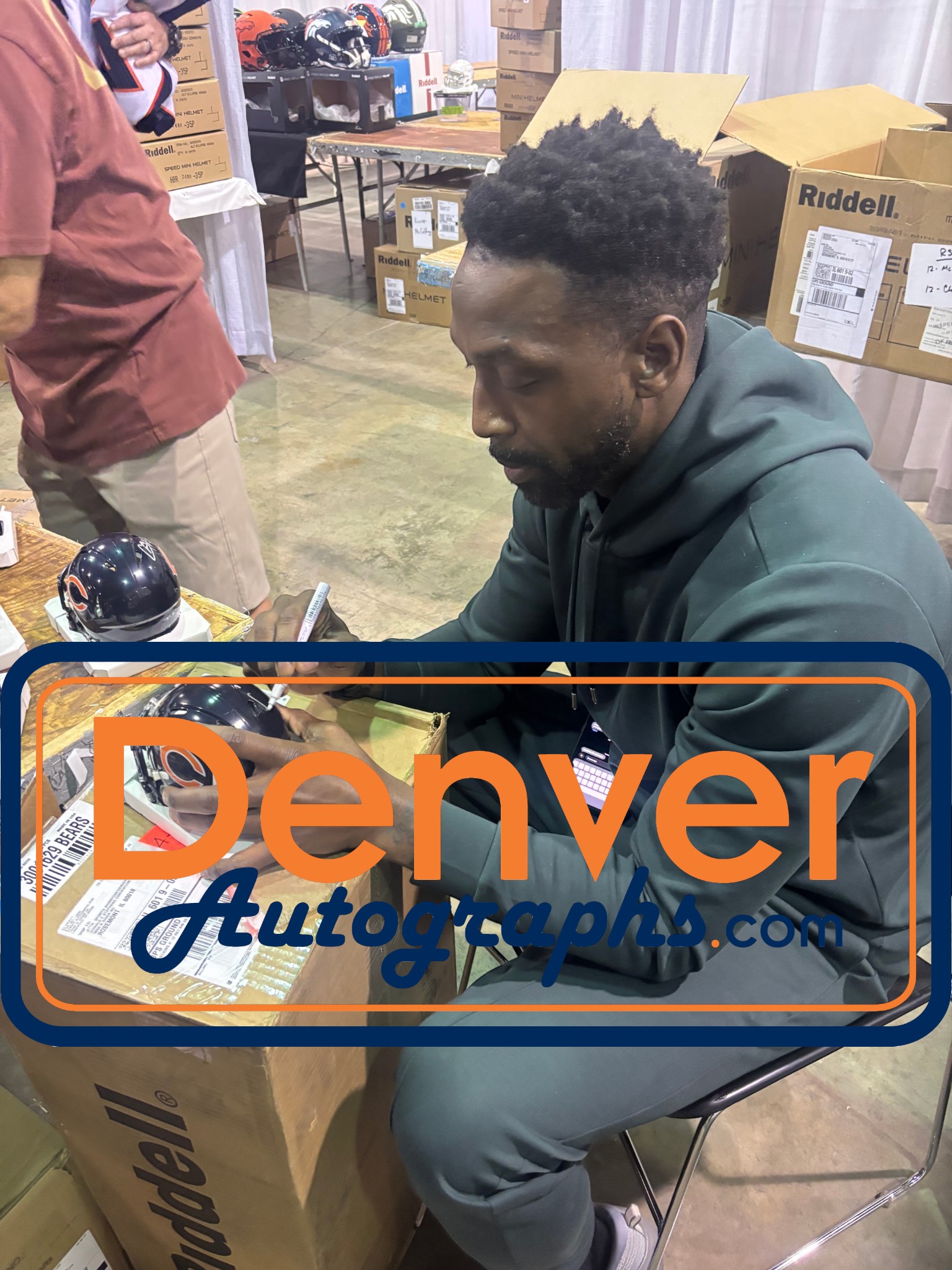 Charles Tillman Autographed Chicago Bears Mini Helmet Beckett Witness 56379 6 Charles Tillman Autographed Chicago Bears Mini Helmet Beckett Witness 56379