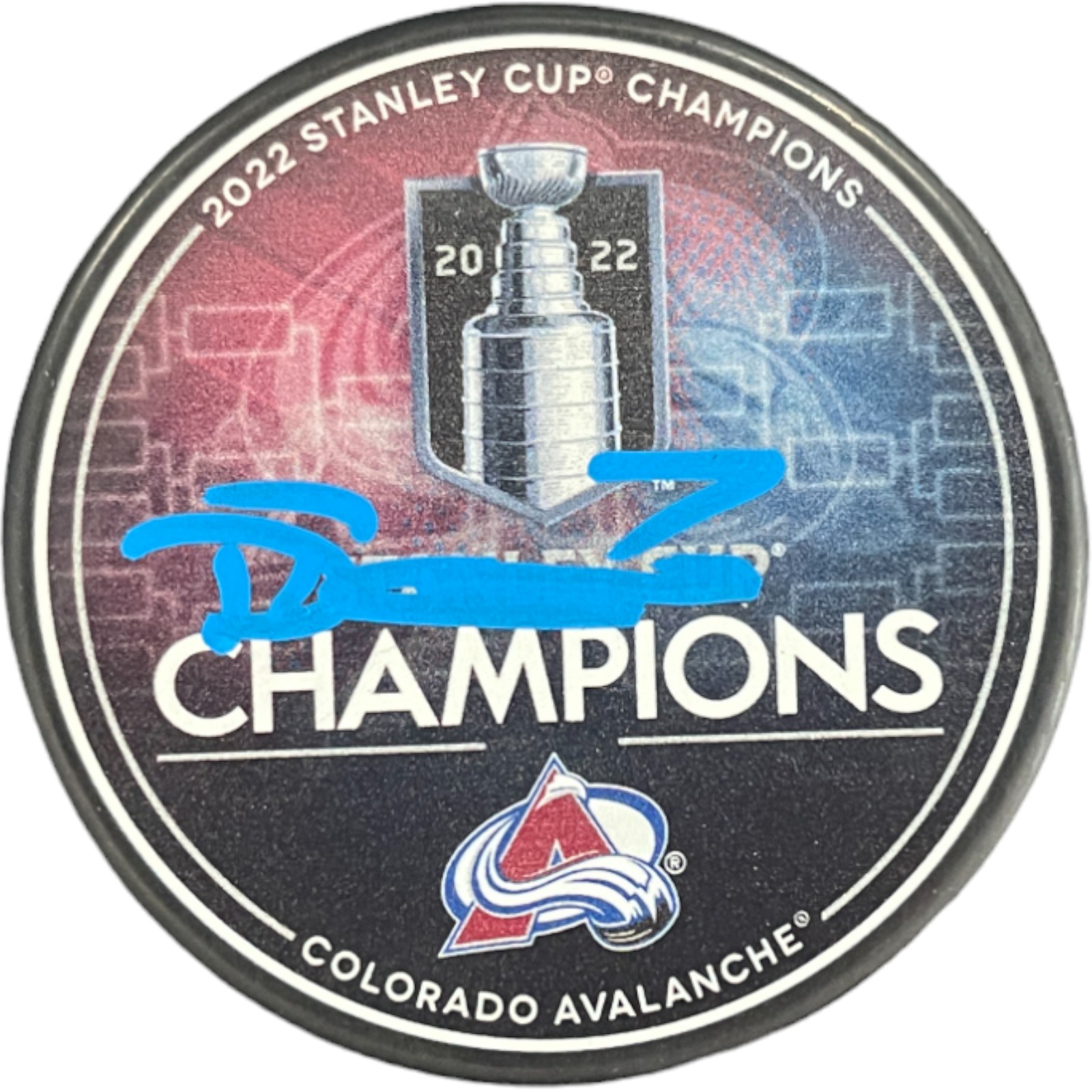 Devon Toews Autographed/Signed Colorado Avalanche Puck DEN 