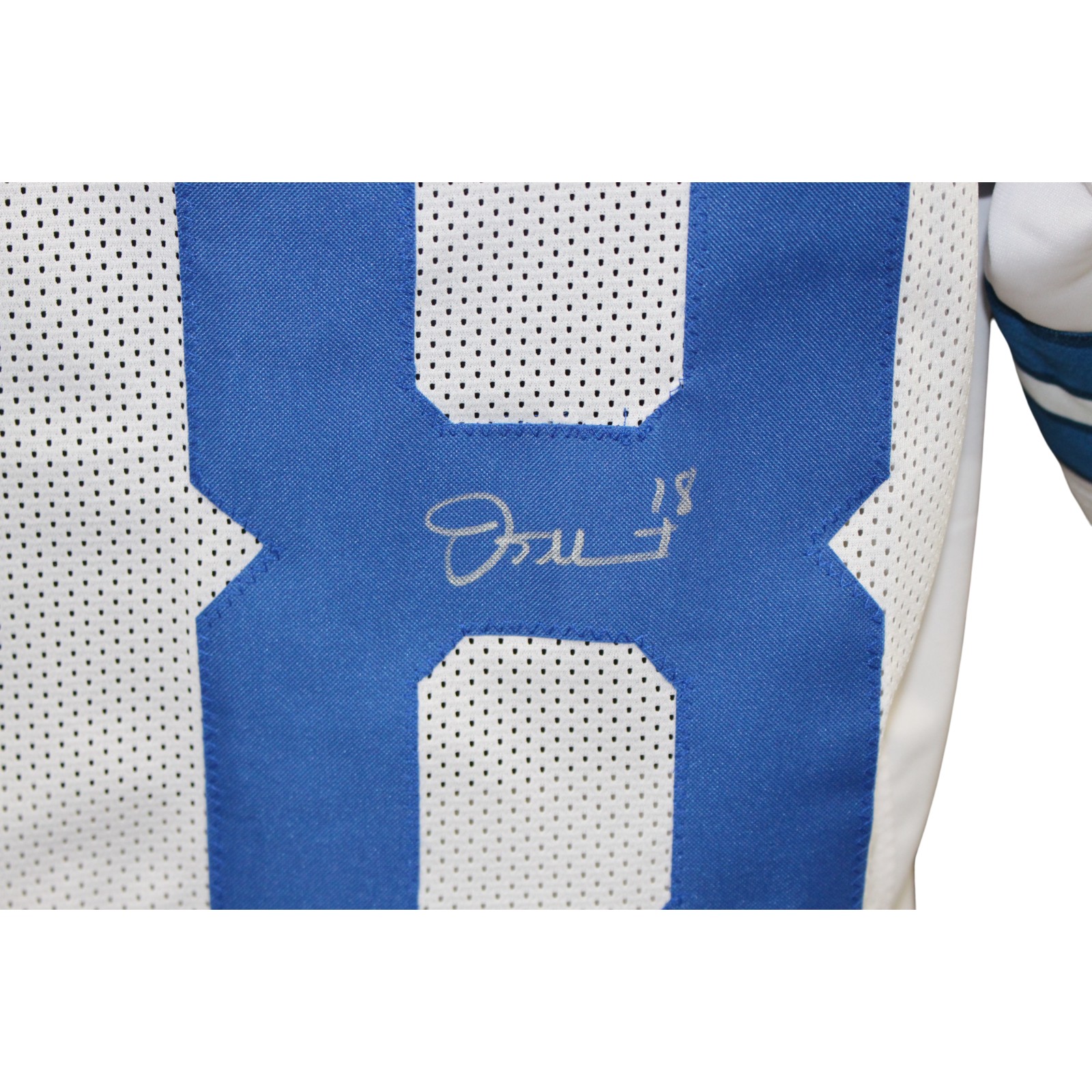 Jalen Tolbert Autographed/Signed Pro Style XL White Jersey Beckett 54104