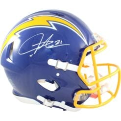 LaDainian Tomlinson Signed San Diego Chargers Helmet Pro 74 TB Beckett WIT 58772