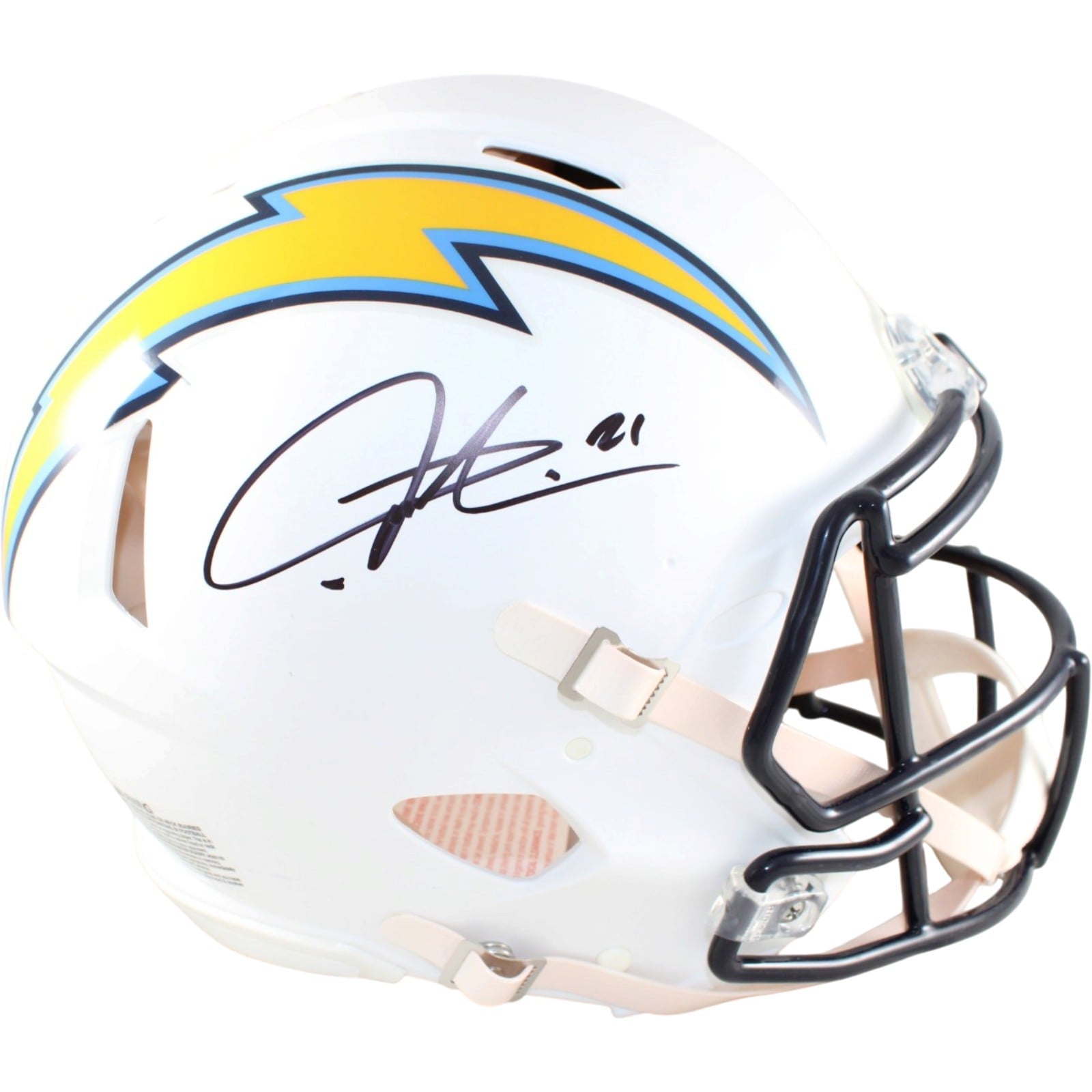 LaDainian Tomlinson Signed San Diego Chargers Helmet Proline Beckett WIT 58783