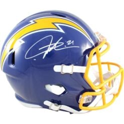 LaDainian Tomlinson Signed San Diego Chargers Helmet F/S Replica 74 TB BAS 58776
