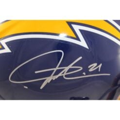 LaDainian Tomlinson Signed San Diego Chargers Helmet F/S Replica 74 TB BAS 58776