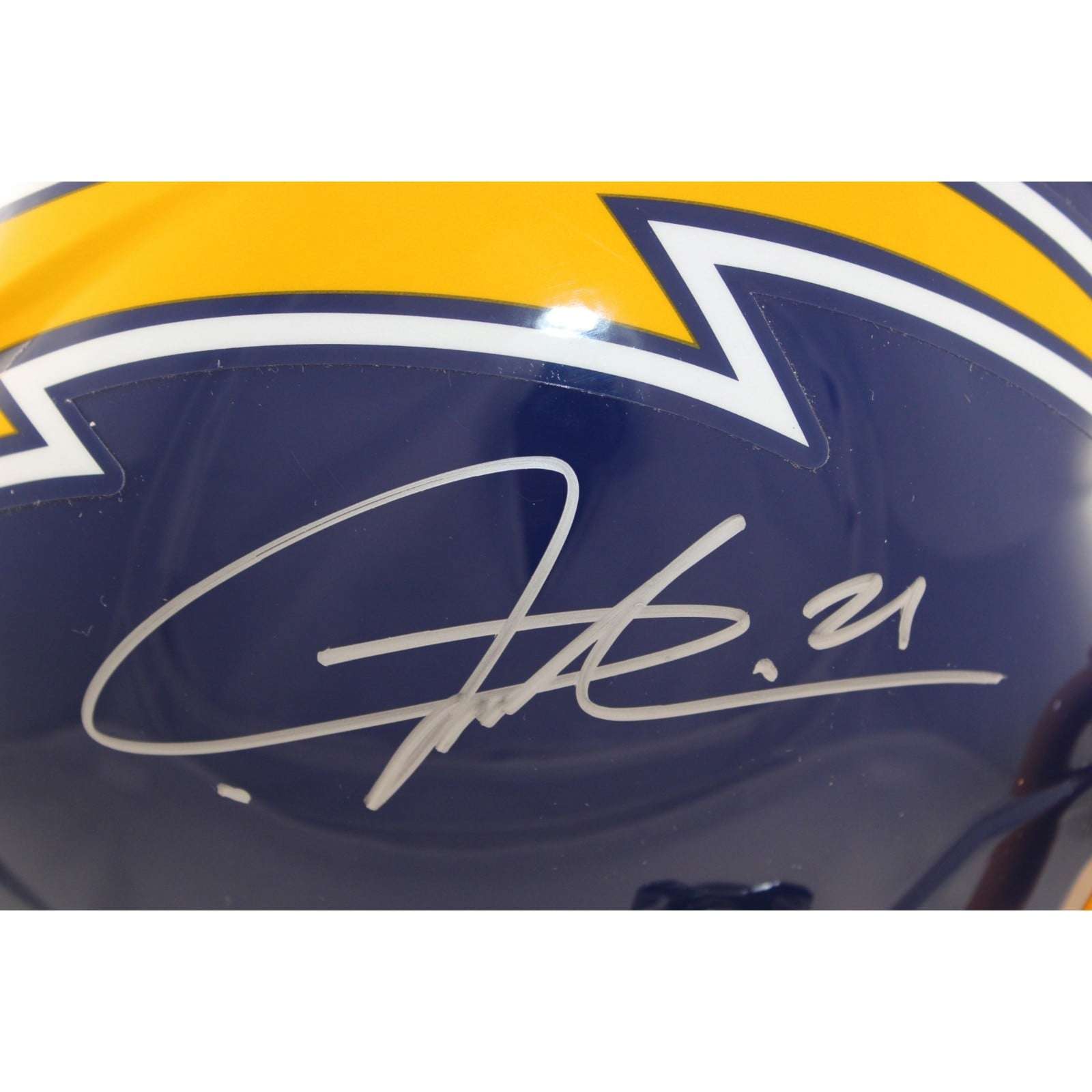 LaDainian Tomlinson Signed San Diego Chargers Helmet F/S Replica 74 TB BAS 58776 2 LaDainian Tomlinson Signed San Diego Chargers Helmet F/S Replica 74 TB BAS 58776