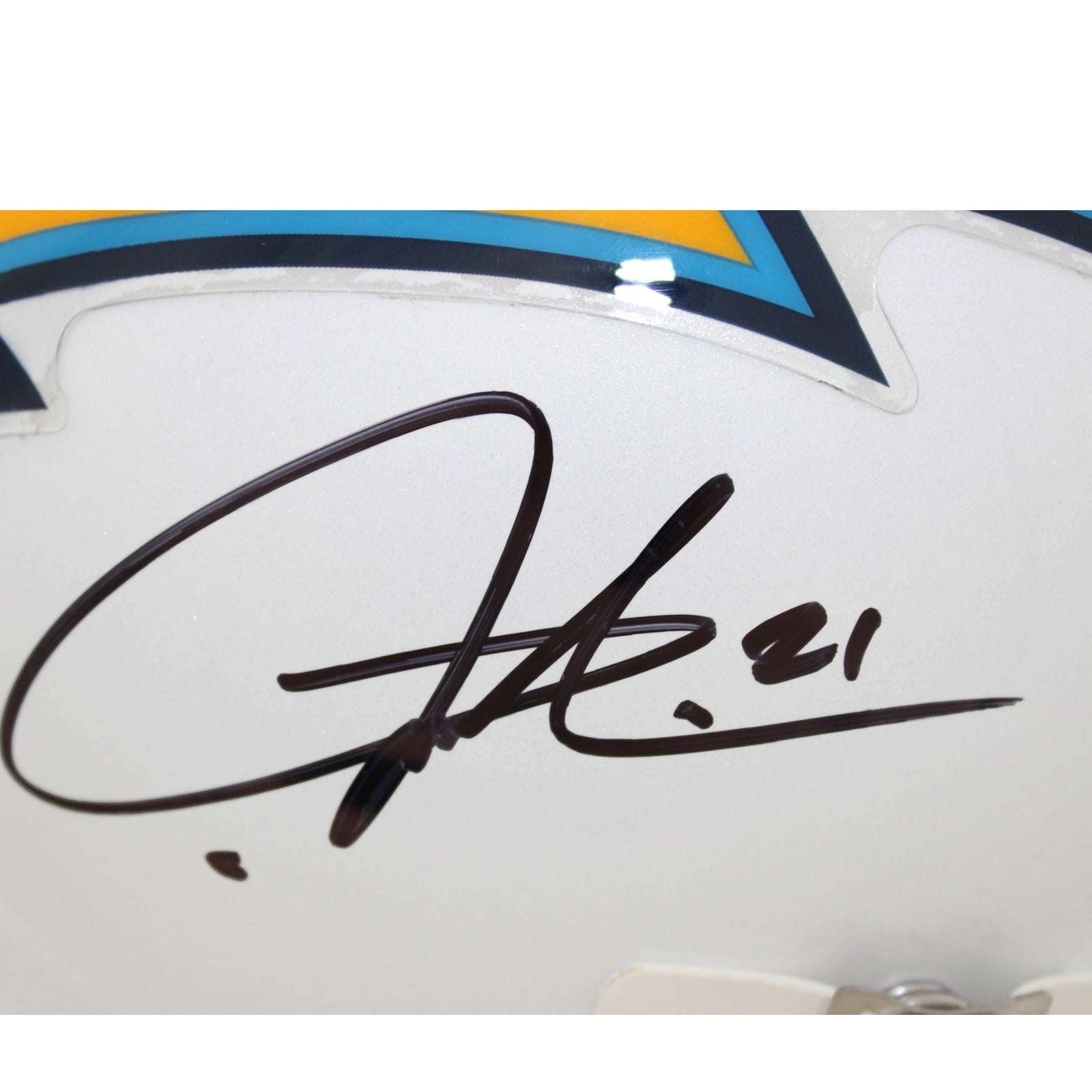 LaDainian Tomlinson Signed San Diego Chargers Helmet F/S Rep 07-18 TB BAS 58741 2 LaDainian Tomlinson Signed San Diego Chargers Helmet F/S Rep 07-18 TB BAS 58741