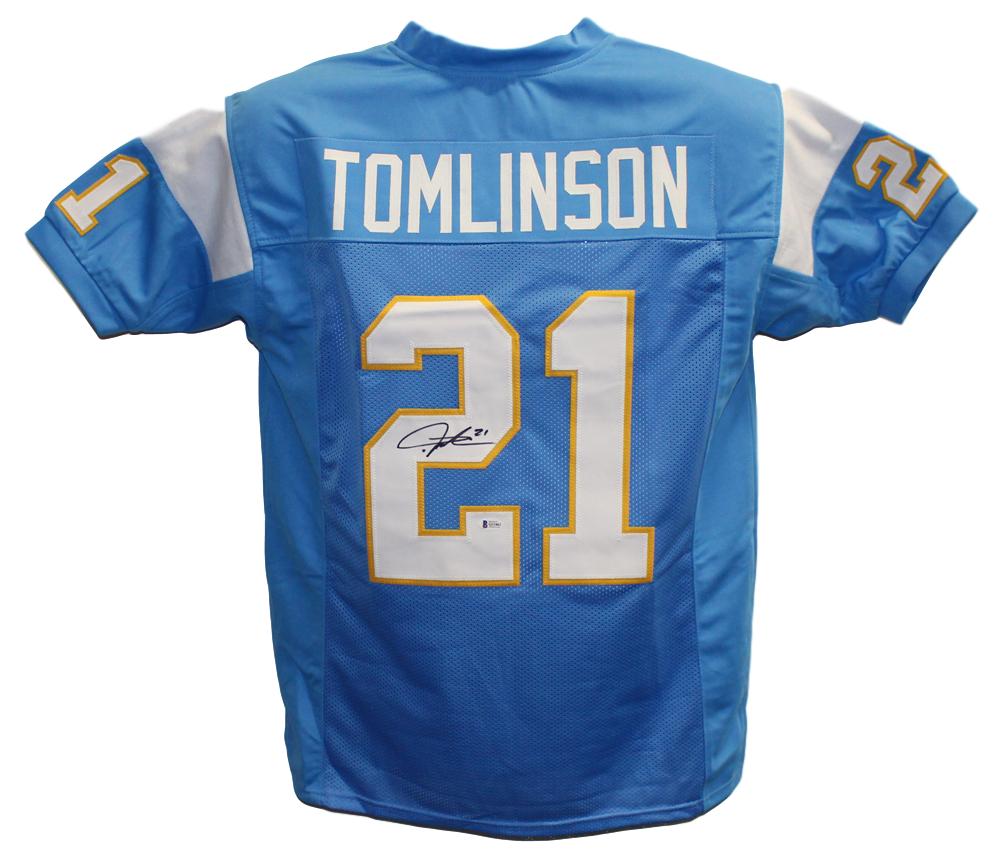 LaDainian Tomlinson Signed San Diego Chargers Blue XL Jersey BAS 24521 –  Denver Autographs