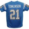 LaDainian Tomlinson Autographed San Diego Chargers Blue XL Jersey HOF BAS 11963