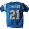 LaDainian Tomlinson Signed San Diego Chargers Blue XL Jersey HOF JSA 24510