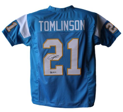 LaDainian Tomlinson Signed San Diego Chargers Blue XL Jersey HOF JSA 24510