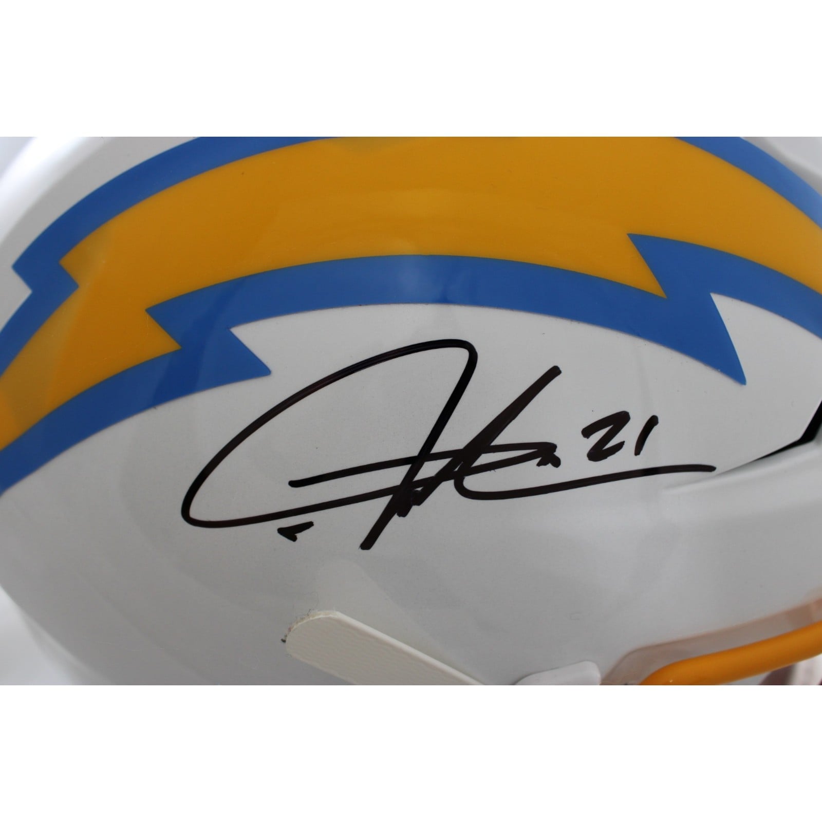LaDainian Tomlinson Signed Los Angeles Chargers SpeedFlex Helmet Beckett W 58491 2 LaDainian Tomlinson Signed Los Angeles Chargers SpeedFlex Helmet Beckett W 58491