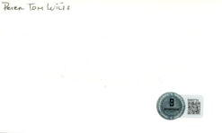 Peter Tom Wilis Autographed Chicago Bears Index Card Beckett 45386