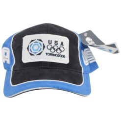 Torino Olympics 2006 Black Blue Roots Brand Hat 56025