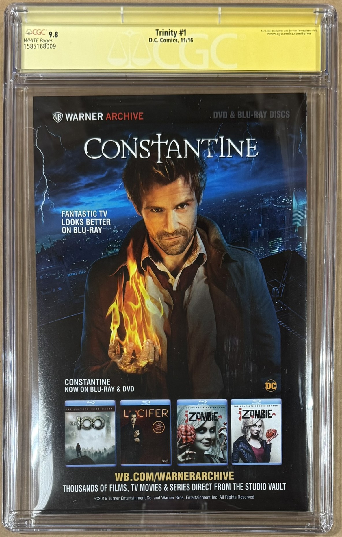 Ben Affleck Gal Gadot Henry Cavill Autographed Trinity DCU #1 CGC 9 Ben Affleck Gal Gadot Henry Cavill Autographed Trinity DCU #1 CGC 9.8 56589